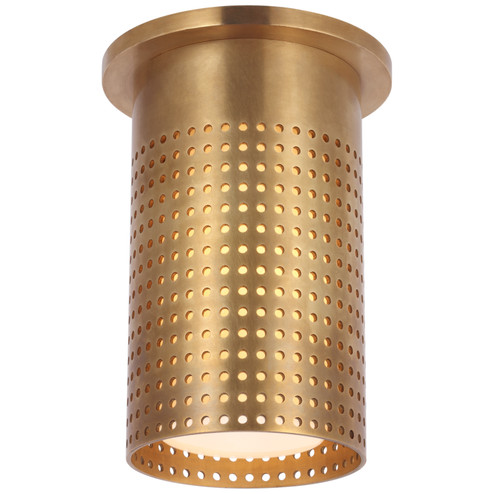 Precision LED Flush Mount in Antique-Burnished Brass (268|KW 4053AB-WG)