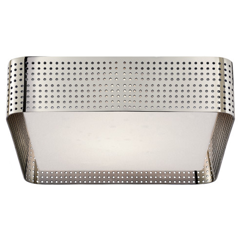 Precision Two Light Flush Mount in Polished Nickel (268|KW 4061PN-CDG)