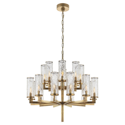 Liaison 20 Light Chandelier in Antique-Burnished Brass (268|KW 5201AB-CRG)