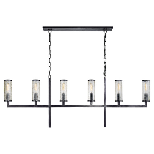 Liaison Six Light Linear Chandelier in Bronze (268|KW 5203BZ-CRG)