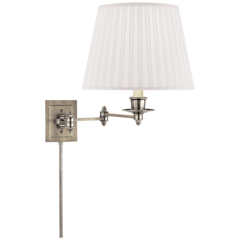 Swing Arm Sconce One Light Swing Arm Wall Lamp in Antique Nickel (268|S 2000AN-S)