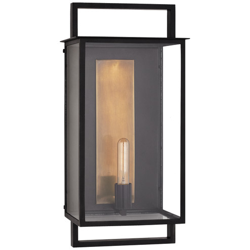 Halle One Light Outdoor Wall Sconce in Aged Iron and Clear Glass (268|S 2192AI-CG)