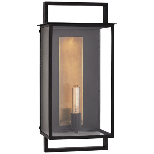 Halle One Light Outdoor Wall Sconce in Aged Iron and Clear Glass (268|S 2192AI-CG) Halle One Light Outdoor Wall Sconce in Aged Iron and Clear Glass (268|S 2192AI-CG)