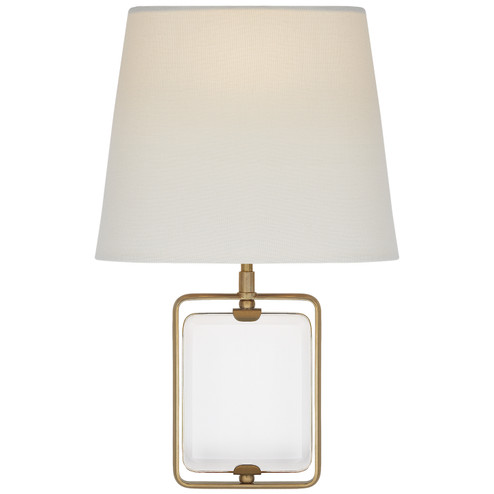 Henri One Light Wall Sconce in Crystal and Hand-Rubbed Antique Brass (268|SK 2030CG/HAB-L)