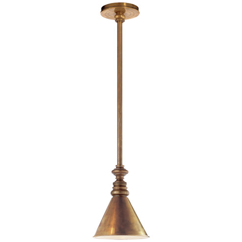 Boston One Light Pendant in Hand-Rubbed Antique Brass (268|SL 5125HAB/SLD-HAB)