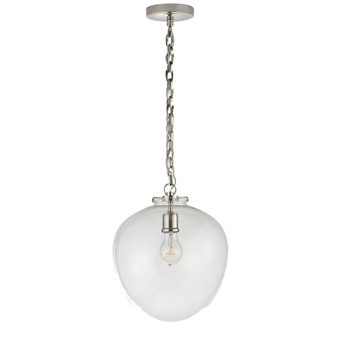 Katie Acorn One Light Pendant in Polished Nickel (268|TOB 5226PN/G2-CG)