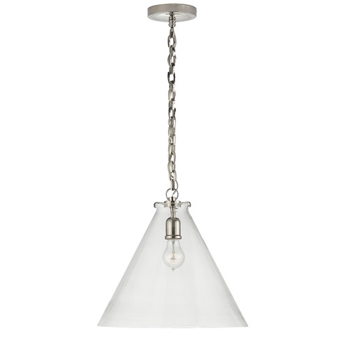 Katie Conical One Light Pendant in Polished Nickel (268|TOB 5226PN/G6-CG)