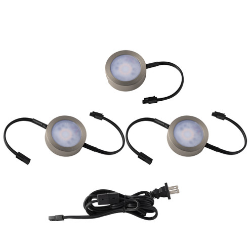 Cct Puck LED Puck Light Kit in Brushed Nickel (34|HR-AC73-CS-BN)