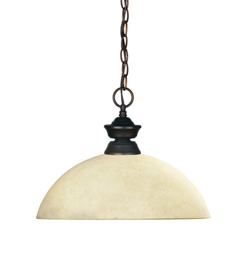 Shark One Light Pendant in Olde Bronze (224|100701OB-DGM14)