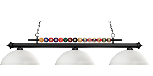 Shark Three Light Billiard in Matte Black (224|170MB-DMO14)