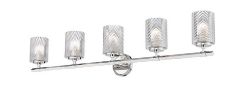 Dover Street Five Light Vanity in Polished Nickel (224|1934-5V-PN)