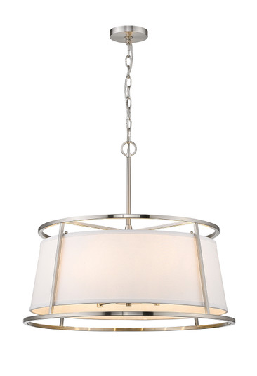 Lenyx Pendant Six Light Chandelier in Brushed Nickel (224|1935-26BN)