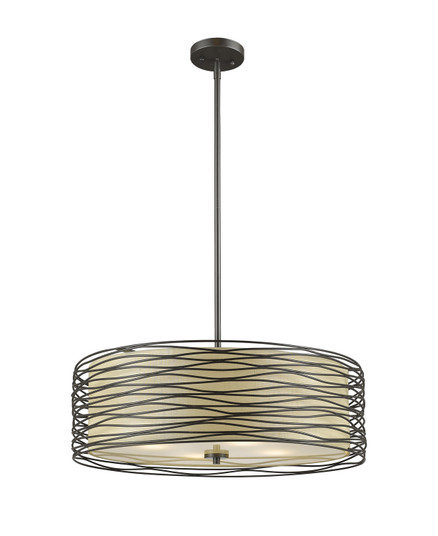 Zinnia Three Light Pendant in Bronze (224|2009-18BRZ)