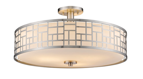 Elea Three Light Semi Flush Mount in Brushed Nickel (224|330-SF20-BN)