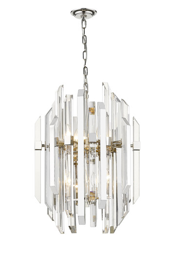 Bova Nine Light Chandelier in Polished Nickel (224|4006-8PN)