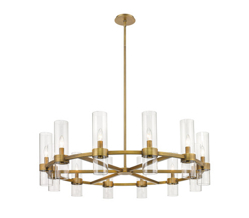 Datus 12 Light Chandelier in Rubbed Brass (224|4008-12RB)