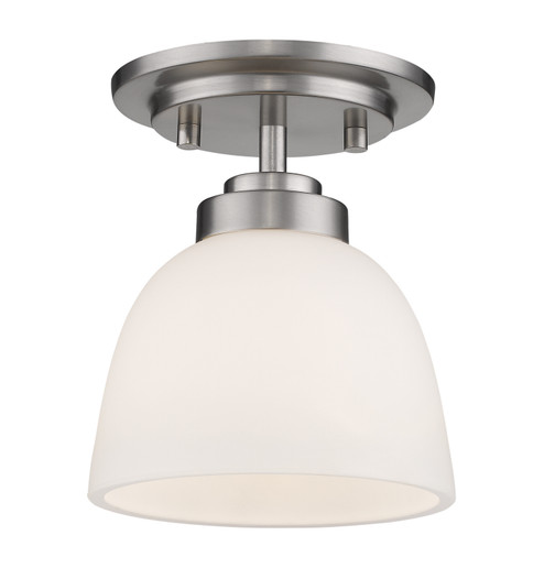 Ashton One Light Flush Mount in Brushed Nickel (224|443F1-BN)