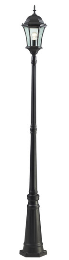 Wakefield One Light Outdoor Post Mount in Black (224|522MP1-BK)