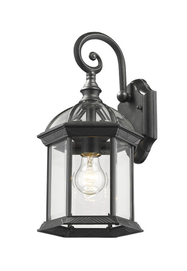 Annex One Light Outdoor Wall Mount in Black (224|563M-BK)