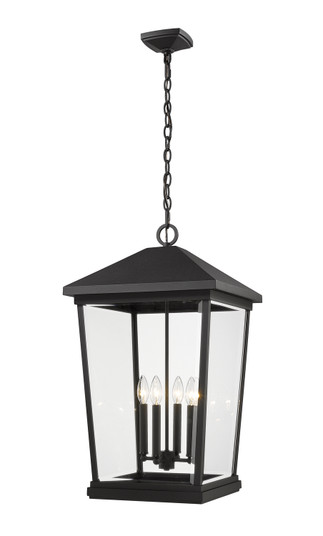 Beacon Four Light Outdoor Chain Mount Ceiling Fixture in Black (224|568CHXXL-BK) Beacon Four Light Outdoor Chain Mount Ceiling Fixture in Black (224|568CHXXL-BK)