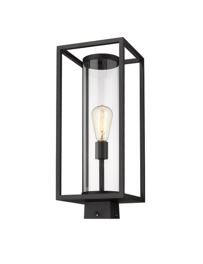 Dunbroch One Light Outdoor Post Mount Fixture in Black (224|584PHMS-BK)