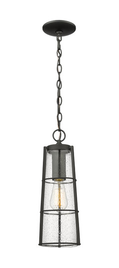 Helix One Light Outdoor Chain Mount Ceiling Fixture in Black (224|591CHB-BK)