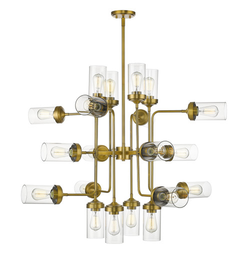 Calliope 20 Light Chandelier in Foundry Brass (224|617-20FB)