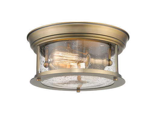 Sonna Two Light Flush Mount in Heritage Brass (224|727F10-HBR)