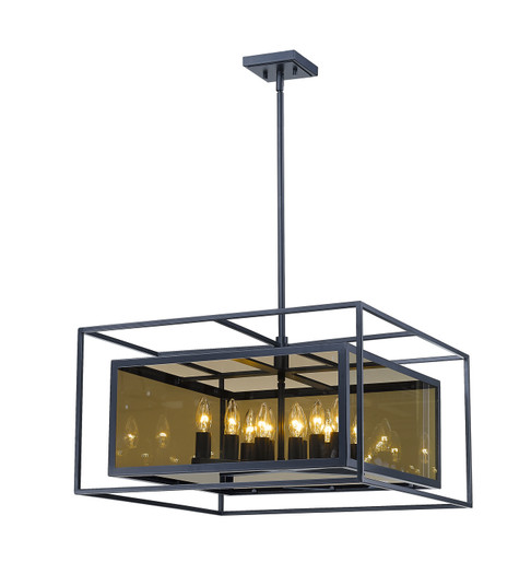 Infinity 12 Light Chandelier in Misty Charcoal (224|802P24-MC)