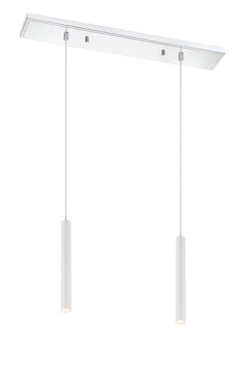 Forest LED Linear Chandelier in Chrome (224|917MP12-WH-LED-2LCH)