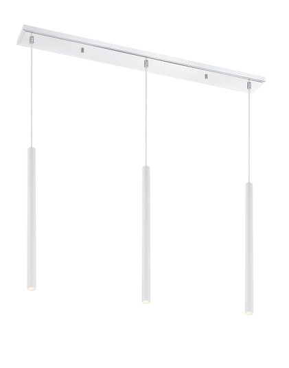 Forest LED Linear Chandelier in Chrome (224|917MP24-WH-LED-3LCH)