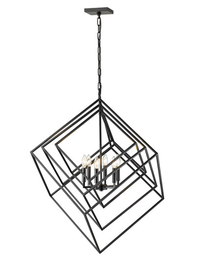 Euclid Six Light Chandelier in Matte Black (224|457-6MB)