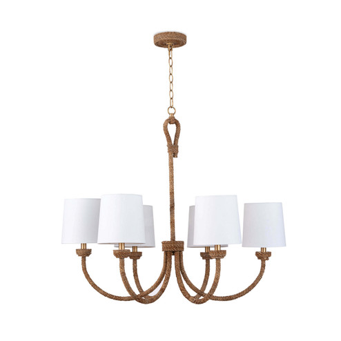 Bimini Six Light Chandelier in Natural (400|16-1272)