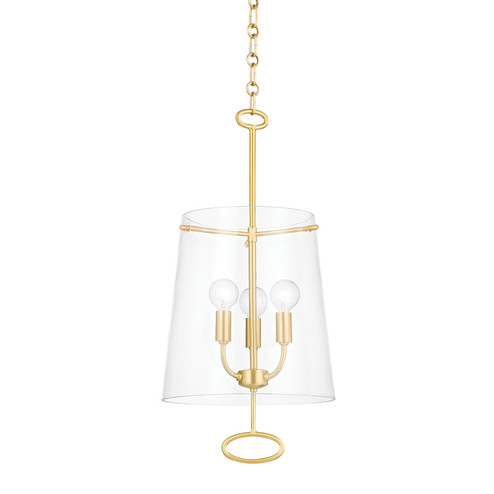 James Three Light Pendant in Aged Brass (70|4711-AGB)