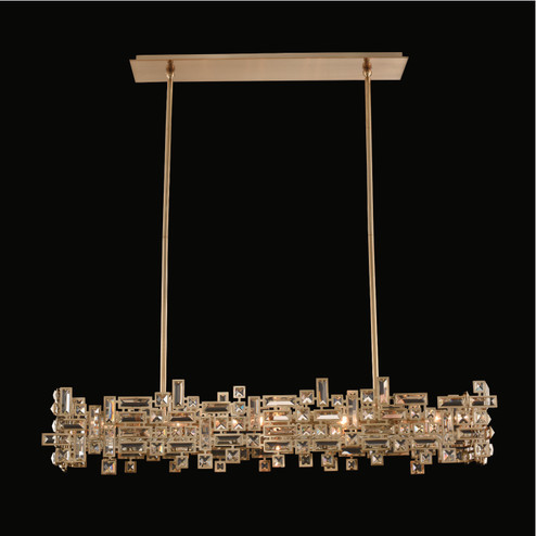Vermeer Eight Light Island Pendant in Brushed Champagne Gold (238|11199-038-FR001)