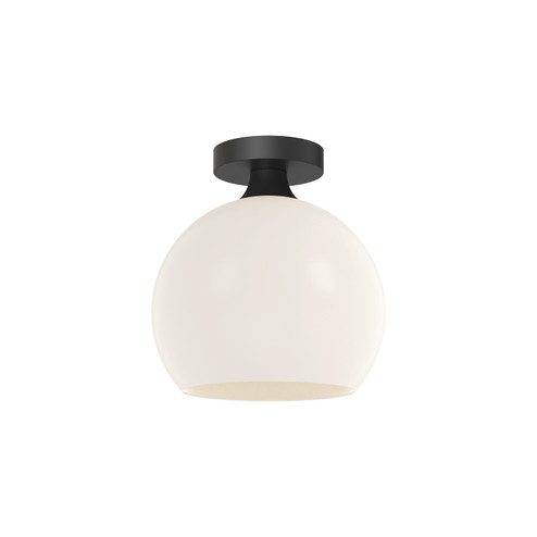 Castilla One Light Flush Mount in Matte Black/Opal Matte Glass (452|FM506210MBOP)