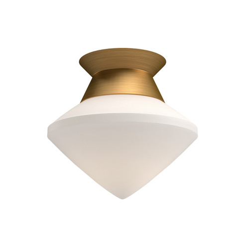 Nora One Light Flush Mount in Aged Gold/Opal Matte Glass (452|FM537508AGOP)