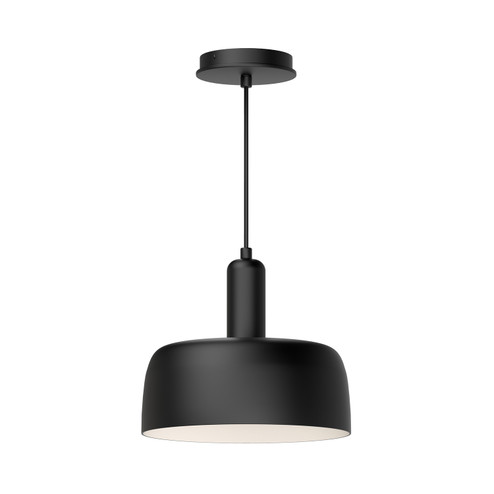 Adriano One Light Pendant in Brushed Gold|Matte Black|White (452|PD427710MB)