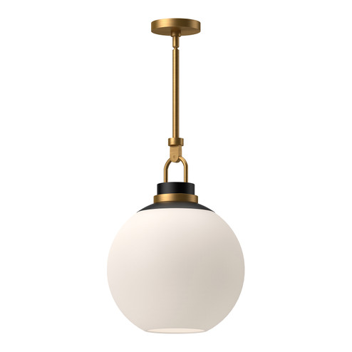 Copperfield One Light Pendant in Aged Gold/Opal Matte Glass (452|PD520516AGOP)