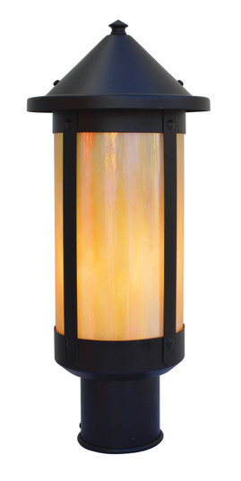 Berkeley One Light Post Mount in Pewter (37|BP-7LGW-P)
