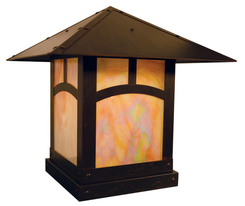 Evergreen One Light Column Mount in Antique Copper (37|EC-16TF-AC)