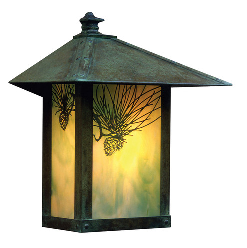 Evergreen One Light Wall Mount in Rustic Brown (37|EW-16PFF-RB)