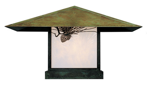 Monterey One Light Column Mount in Antique Brass (37|MC-30PFAM-AB)