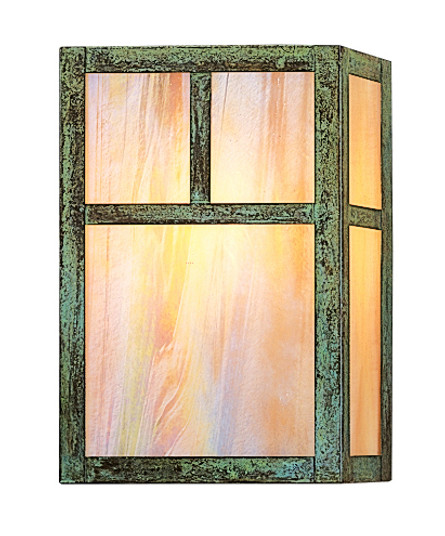 Mission One Light Wall Mount in Verdigris Patina (37|MS-10TWO-VP)