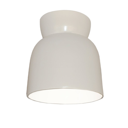 Radiance Collection One Light Flush-Mount in Gloss Black with Matte White internal finish (102|CER-6190-BKMT)