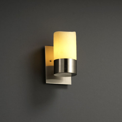 CandleAria One Light Wall Sconce in Dark Bronze (102|CNDL-8761-14-AMBR-DBRZ)