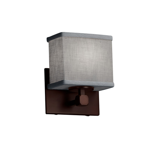 Textile LED Wall Sconce in Polished Chrome (102|FAB-8427-55-GRAY-CROM-LED1-700)
