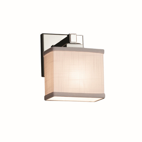 Textile LED Wall Sconce in Matte Black (102|FAB-8437-55-WHTE-MBLK-LED1-700)