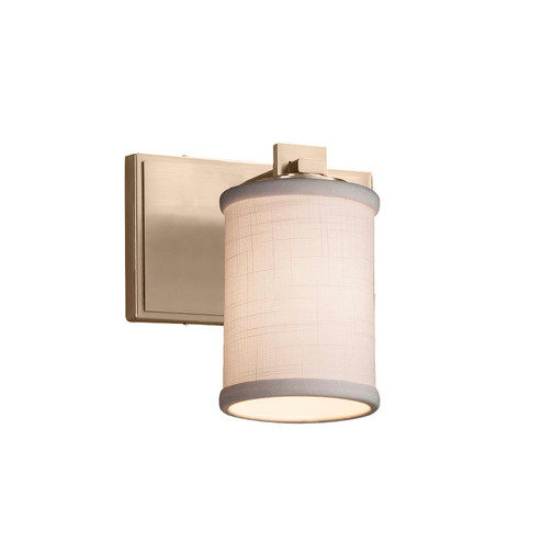 Textile LED Wall Sconce in Brushed Brass (102|FAB-8441-10-WHTE-BRSS-LED1-700)
