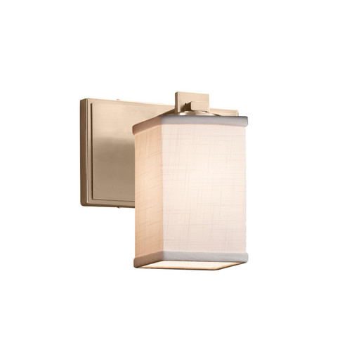 Textile LED Wall Sconce in Polished Chrome (102|FAB-8441-15-GRAY-CROM-LED1-700)